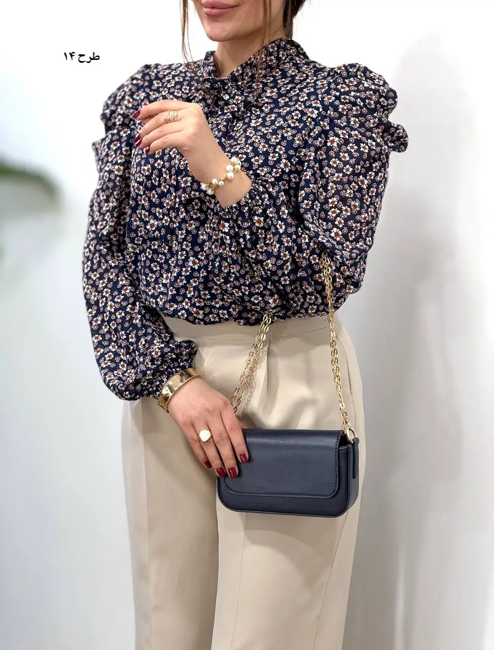 شومیز حریر مجلسی مهلا 4934